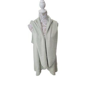 Look By M Shawl Cardigan Poncho 4 In 1 Light Dusty Green Women's One Size